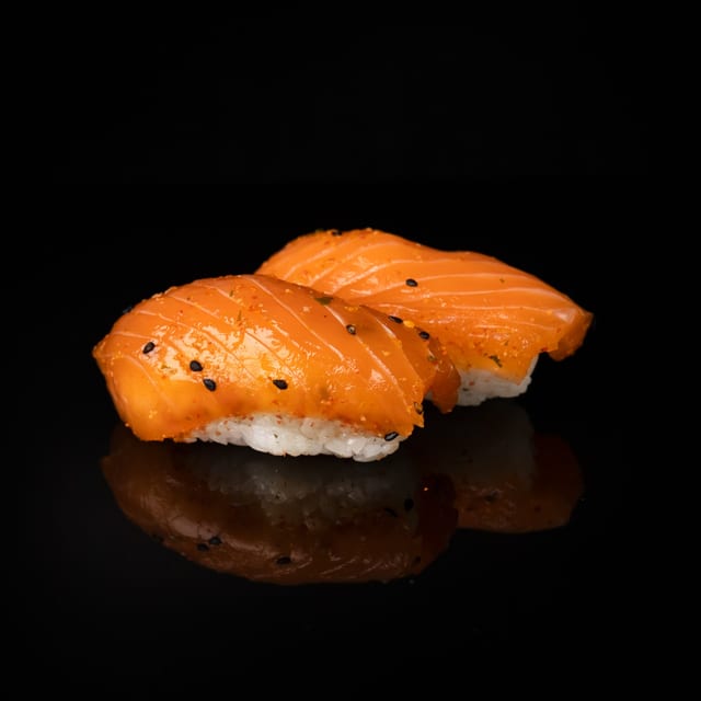 Nigiri Karakuchi Salmon.