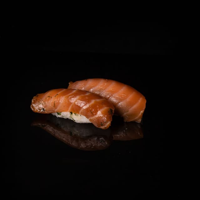 Nigiri Gravlax Salmon.
