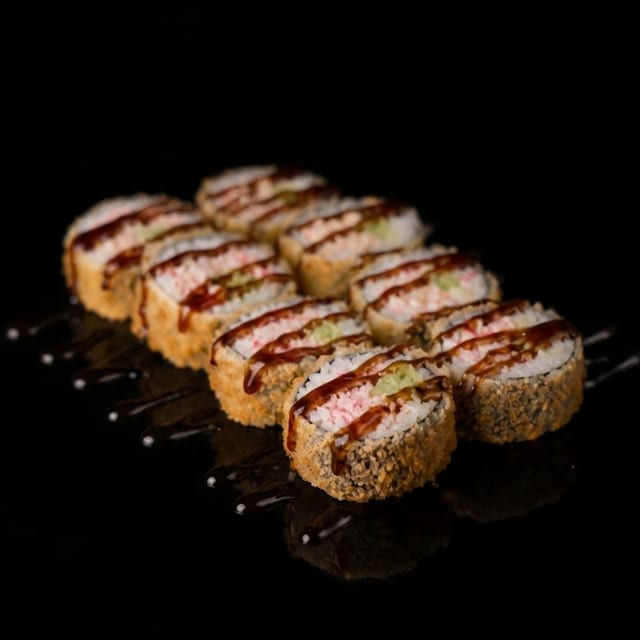 Tempura Crab Mix Roll.